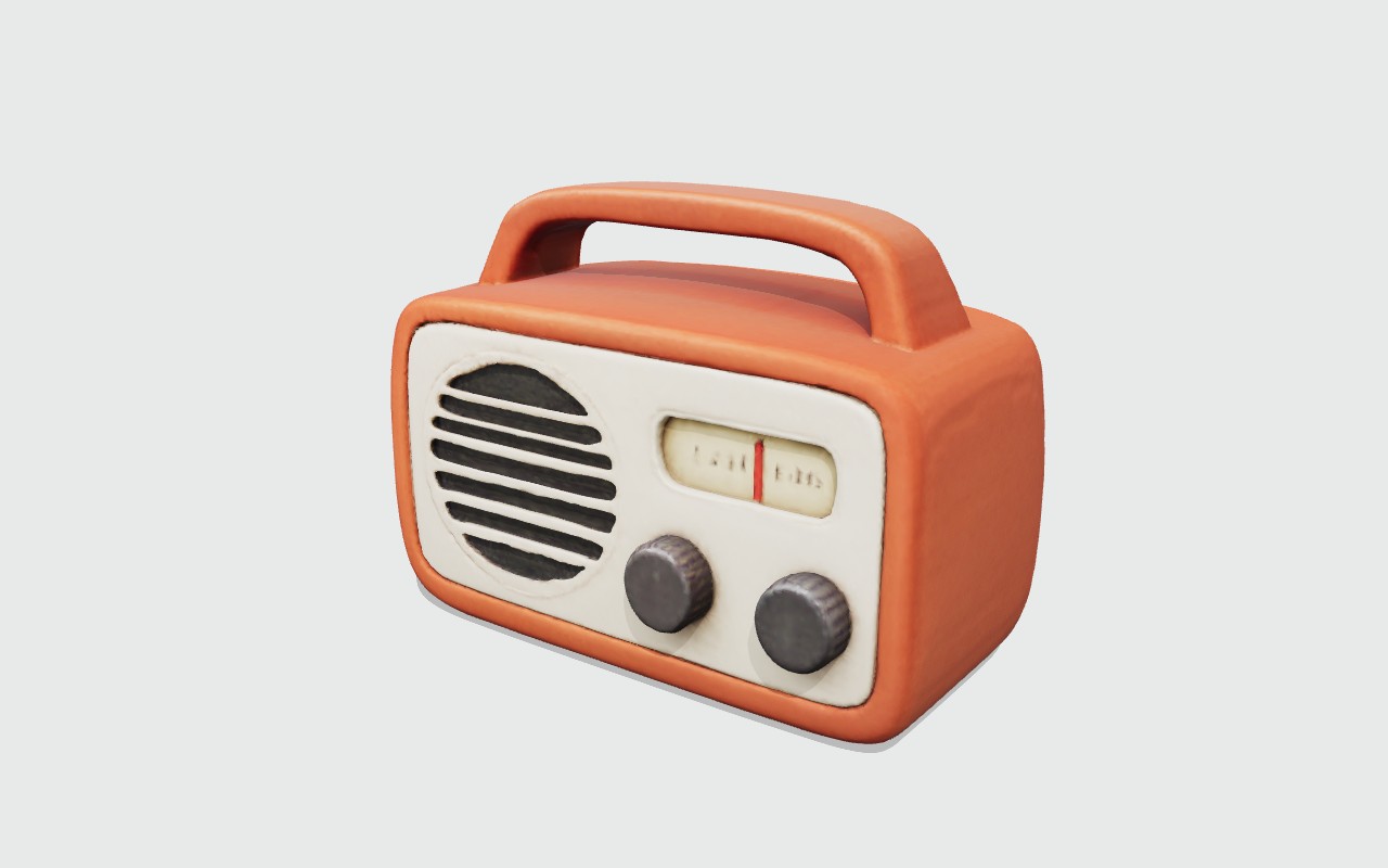 Retro radio — Actual 3D captures · Work in progress